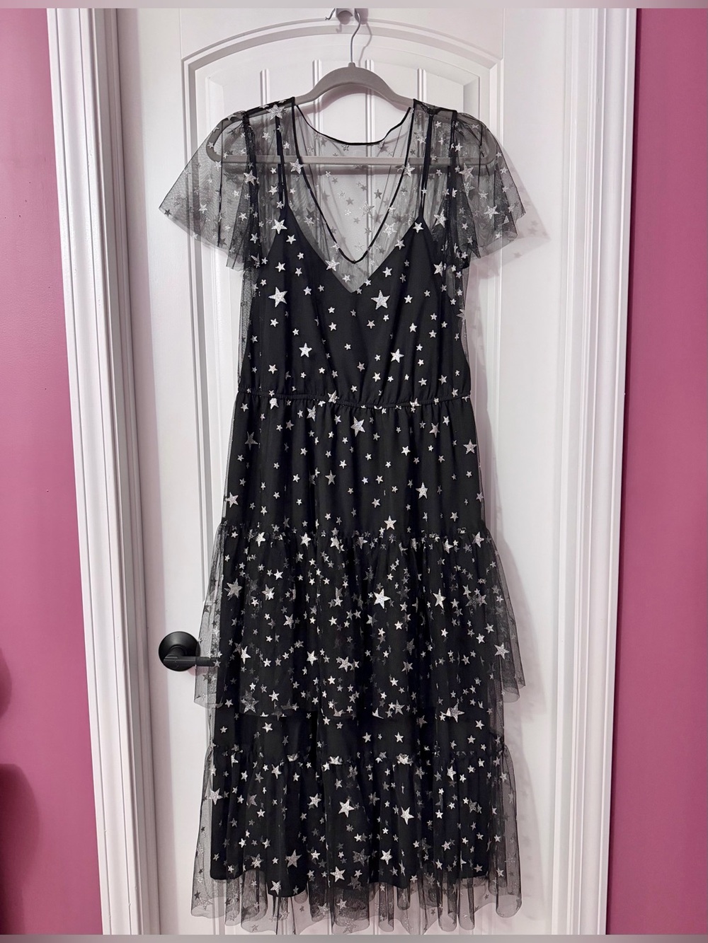 ModCloth Tulle There Was You Starry Night Tulle Dress Size L - Picture 4 of 7